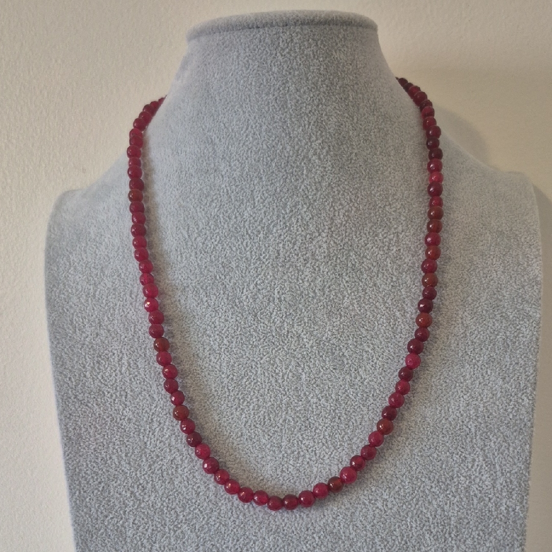 20 Red Agate Natural Beads Necklace6 12 Matching Braclet 45$